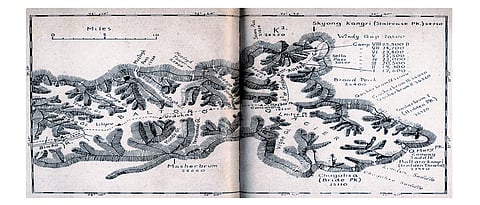 Time Traveller Sketch Maps of Masherbrum, K2