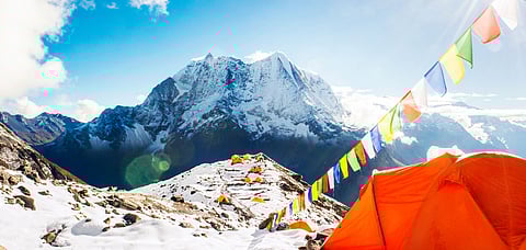 A view of the Everest base camp, Nepal