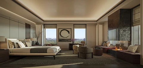 A bedroom at the hotel