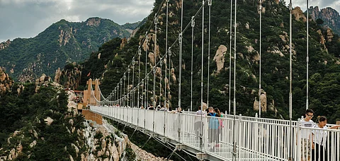 One of the glass attractions in Hebei, China
