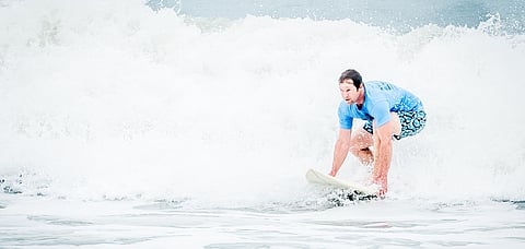 Jhonty Rhodes will be expected to ride the waves at the Covelong Point Surf.Music.Yoga Festival