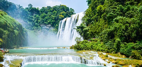Huangguoshu waterfall at the Huangguoshu Scenic Area