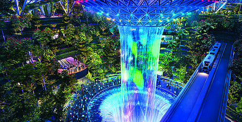 Jewel Changi's Rain Vortex