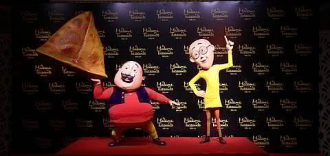Motu Patlu wax figure at Madame Tussauds, Delhi