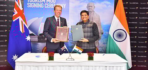 Dan Tehan and Piyush Goyal renewed the Australia-India MoU on Tourism Cooperation today