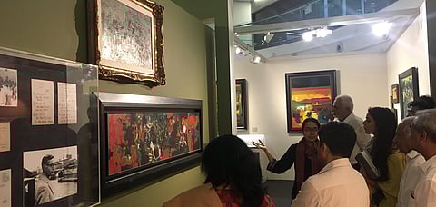A walkthrough of Raza's paintings at the Piramal Museum of Art