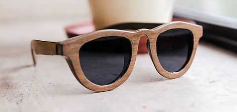 Wooden sunglasses by Sasha