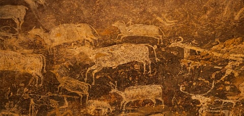 Bhimbetka cave shelters are known for their prehistoric rock art