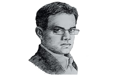 Travel classic Black Lamb and Grey Falcon