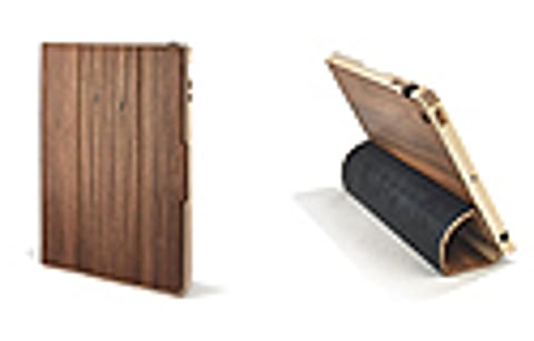 A wooden smart case for your iPad