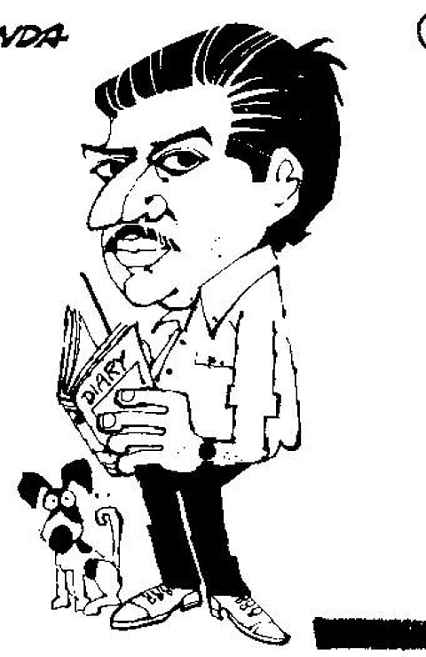 A cartoon by Mario Miranda
