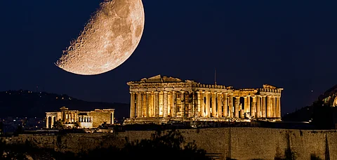 The Parthenon suffered severe damages in 1687 during the Great Turkish War