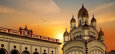 Dakshineswar Kali Temple on the bank of the Hooghly River