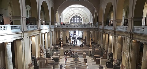Interior view of the Grand Egyptian Museum