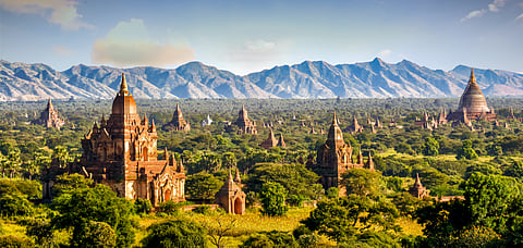 The pagodas at Bagan, Myanmar