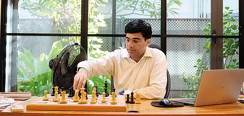 The chess master, Viswanathan Anand