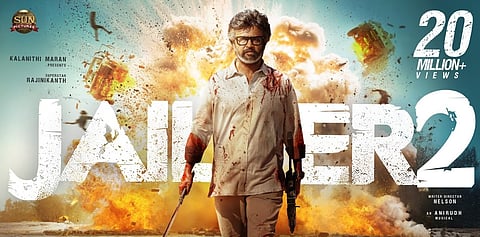 ജയിലർ-2 അനൗൺസ് ചെയ്തുകൊണ്ട് സൺ പിക്ചേഴ്സ് പുറത്തിറക്കിയ വീഡിയോയുടെ ഭാഗമായുളള പോസ്റ്റർ