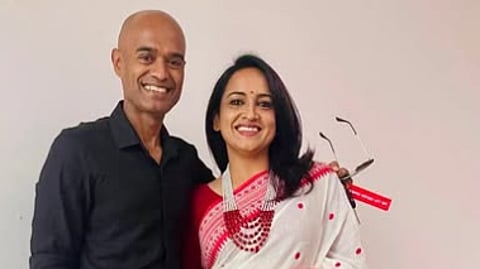 ലെനയും ഭർത്താവ് പ്രശാന്ത് ബാലകൃഷ്ണൻ നായരും