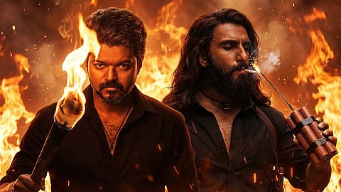 ജനനായകനിന്റെയും ധുരന്ധറിന്റെയും ട്രെയിലറിലെ ദൃശ്യങ്ങൾ എഐ സഹായത്തോടെ സംയോജിപ്പിച്ചത്