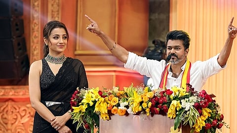 തൃഷയുടെയും വിജയ് യുടെയും ചിത്രങ്ങൾ എഐ ഉപയോഗിച്ച് കൂട്ടിച്ചേർത്തത്