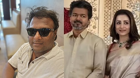 മോഹന് ജി. ക്ഷത്രിയന്,വിജയ് യും തൃഷയും വിവാഹവിരുന്നിന് ഒരുമിച്ചെത്തിയപ്പോൾ