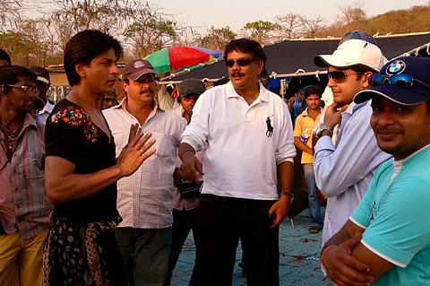 പ്രിയദർശൻ ഷാരൂഖ് ഖാനൊപ്പം ഷൂട്ടിങ്ങിനിടെ