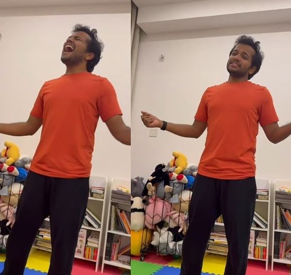 ബേസിലിന്റെ ഭാര്യ എലിസബത്ത് പങ്കുവെച്ച വീഡിയോയിൽ നിന്ന്