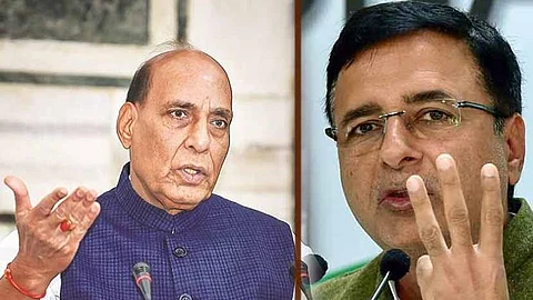 রাজনাথ সিং ও রণদীপ সিং সুরজেওয়ালা