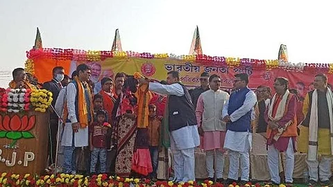 পুরুলিয়ার জয়পুরের সভায় শুভেন্দু অধিকারী