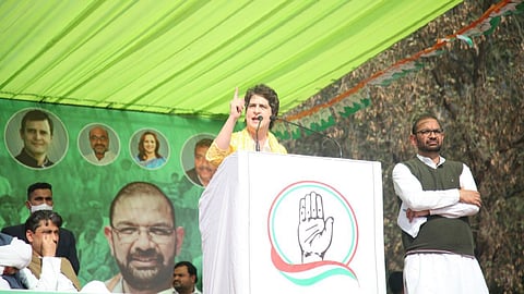 মুজফ্ফরনগরের মহাপঞ্চায়েতে প্রিয়ঙ্কা গান্ধী