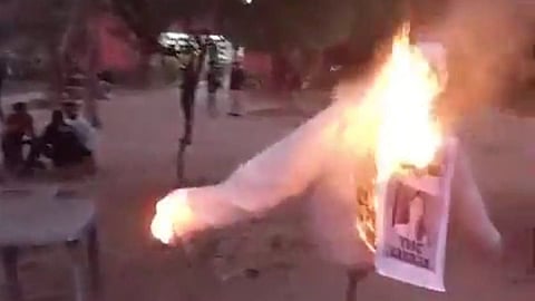 দিল্লিতে বিক্ষোভ