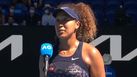 অস্ট্রেলিয়ান ওপেনের সেমিফাইনাল জয়ের পর নাওমি ওসাকা