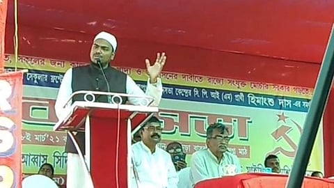খেজুরীতে কর্মীসভায় সূর্যকান্ত মিশ্র, আব্বাস সিদ্দিকি