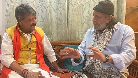 মিঠুন চক্রবর্তীর বাড়িতে কৈলাস বিজয়বর্গীয়