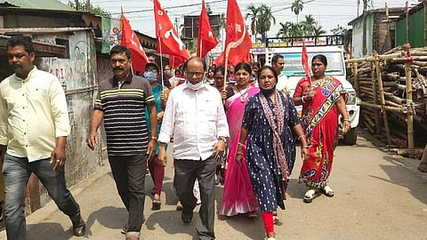 প্রচারে অশোক ভট্টাচার্য