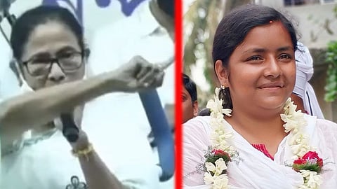 নন্দীগ্রামের দুই প্রার্থী মমতা ব্যানার্জি ও মীনাক্ষী মুখার্জি