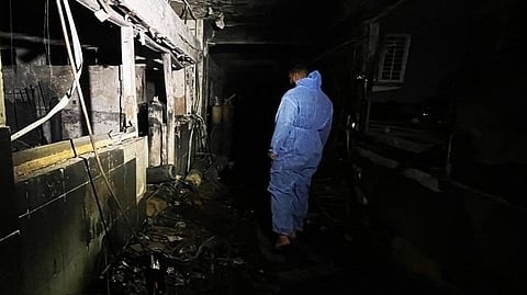 বাগদাদের ইবন-আল-খাতিব কোভিড হাসপাতালে আগুন