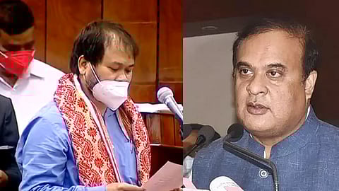 মুখ্যমন্ত্রী হিমন্ত বিশ্ব শর্মা ও অখিল গগৈ