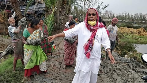আমফান বিপর্যয়ের পর কান্তি গাঙ্গুলী