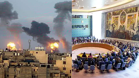 ইজরায়েল-প্যালেস্তাইনের সংঘর্ষ নিয়ে জরুরি বৈঠকে রাষ্ট্রসঙ্ঘের নিরাপত্তা পরিষদ