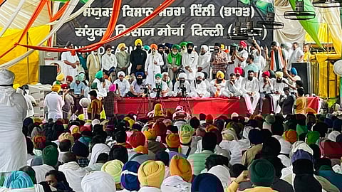 সিঙ্ঘু সীমান্তে কৃষকদের ধর্না