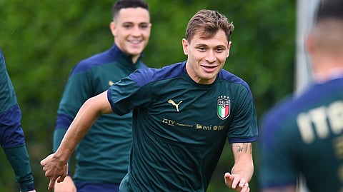 অনুশীলনে ইতালী দল