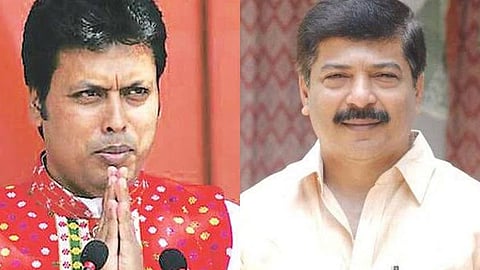 বিপ্লব দেব ও সুদীপ রায় বর্মণ