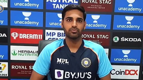 সাংবাদিক সম্মেলনে ভুবনেশ্বর কুমার