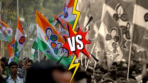 পেট্রোপণ্যের মূল্যবৃদ্ধির বিরুদ্ধে প্রতিবাদ জানাতে এসে তুমুল মারপিট তৃণমূলের দুই গোষ্ঠীর মধ্যে