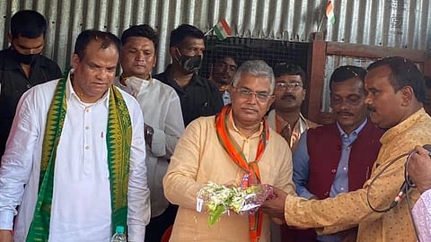 জন বার্লার সাথে দিলীপ ঘোষ