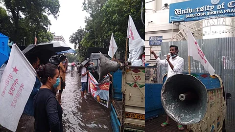 শিক্ষাপ্রতিষ্ঠান খোলার দাবিতে আন্দোলনে SFI