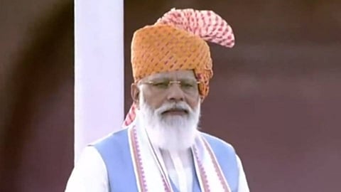 লালকেল্লায় প্রধানমন্ত্রী