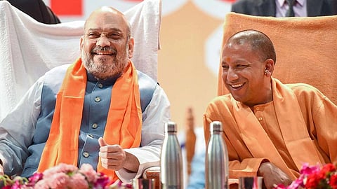 অমিত শাহ এবং যোগী আদিত্যনাথ