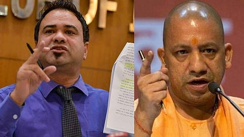 ডঃ কাফিল খান এবং উত্তরপ্রদেশের মুখ্যমন্ত্রী যোগী আদিত্যনাথ